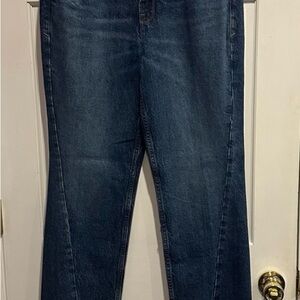 NWT Good American Good Icon Dark Blue Straight Leg Jeans